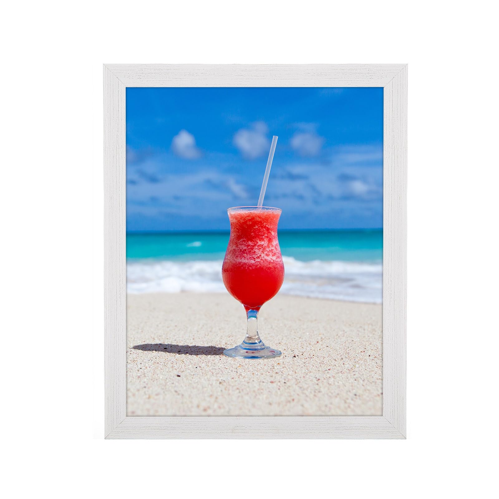 Photo 1 of 10x14 Frame Rustic White, Distressed 14x10 Picture Frame, Art Pic Hanging Poster Frame, 10 by 14 Gallery Family Concert Portrait Wall Photo Frame Anniversary/Birthday/Wedding/Thank you/Christmas Gift