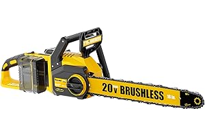 40V(20V*2) 16" Brushless Chainsaw Cordless, Electric Chainsaw Fully Compatible with DeWalt 20V MAX, Auto-Oiling, Tool-Free Te