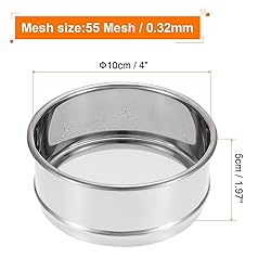 PATIKIL 55 Mesh Lab Sieve, 4" Diameter Test Sieve