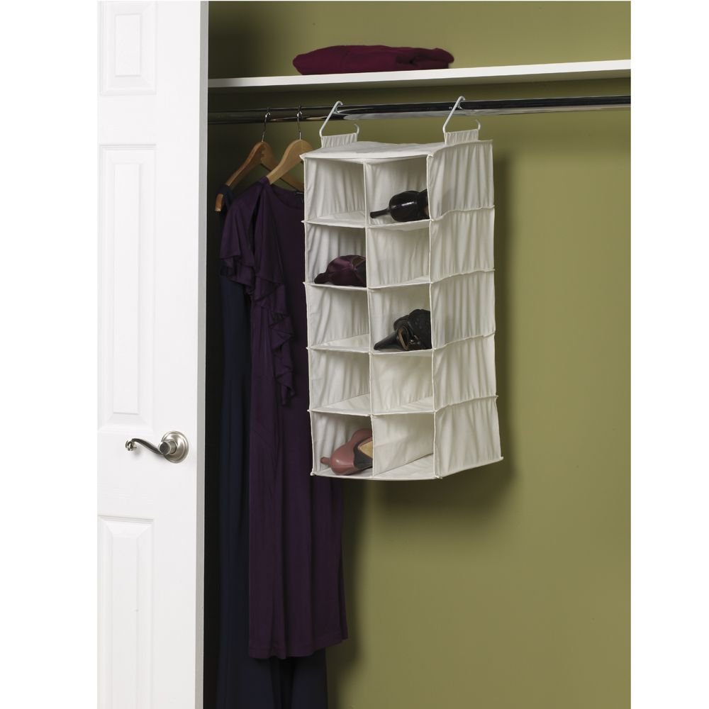 Household Essentials 311344 10 Pocket Hanging Shoe Storage Organizer
