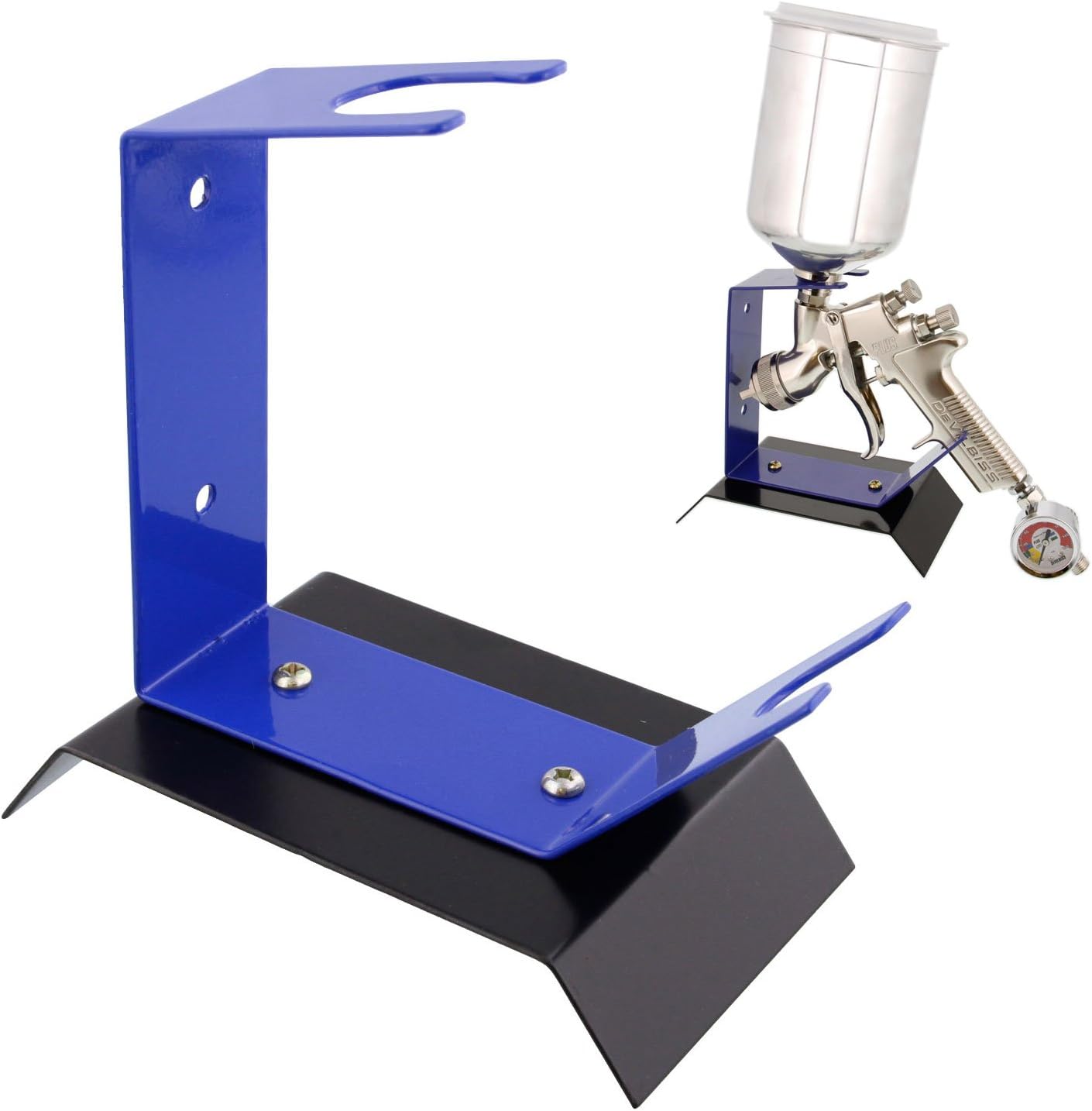 TCP Global Brand Benchtop Gravity Feed Spray Gun Holder Stand, Holds