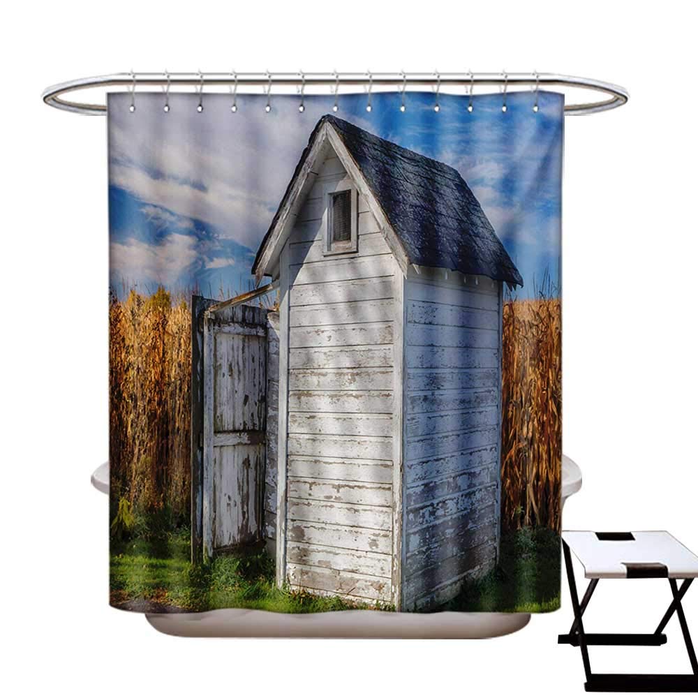 Amazon Com Outhouse Shower Curtain Customized Country Farm Life