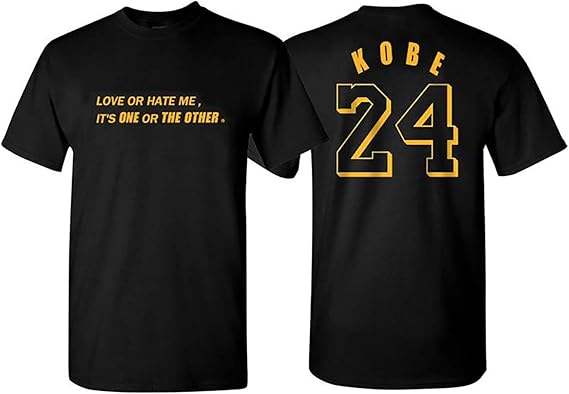 Amazon.com: Aganmi Unisex Casual Kobe Shirtï¼Men's Black Short Sleeve T-Shirtï¼Basketball Fan Crew 