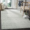 Safavieh Adirondack Collection ADR107T Slate and Ivory Rustic Bohemian Square Area Rug (6' Square)