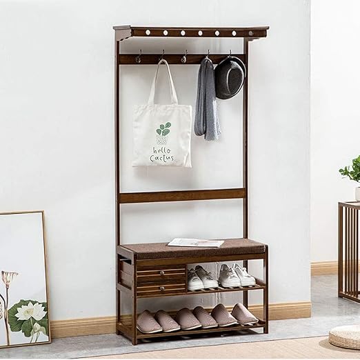 Banco y perchero recibidor | Percheros de pared, percheros de pie...