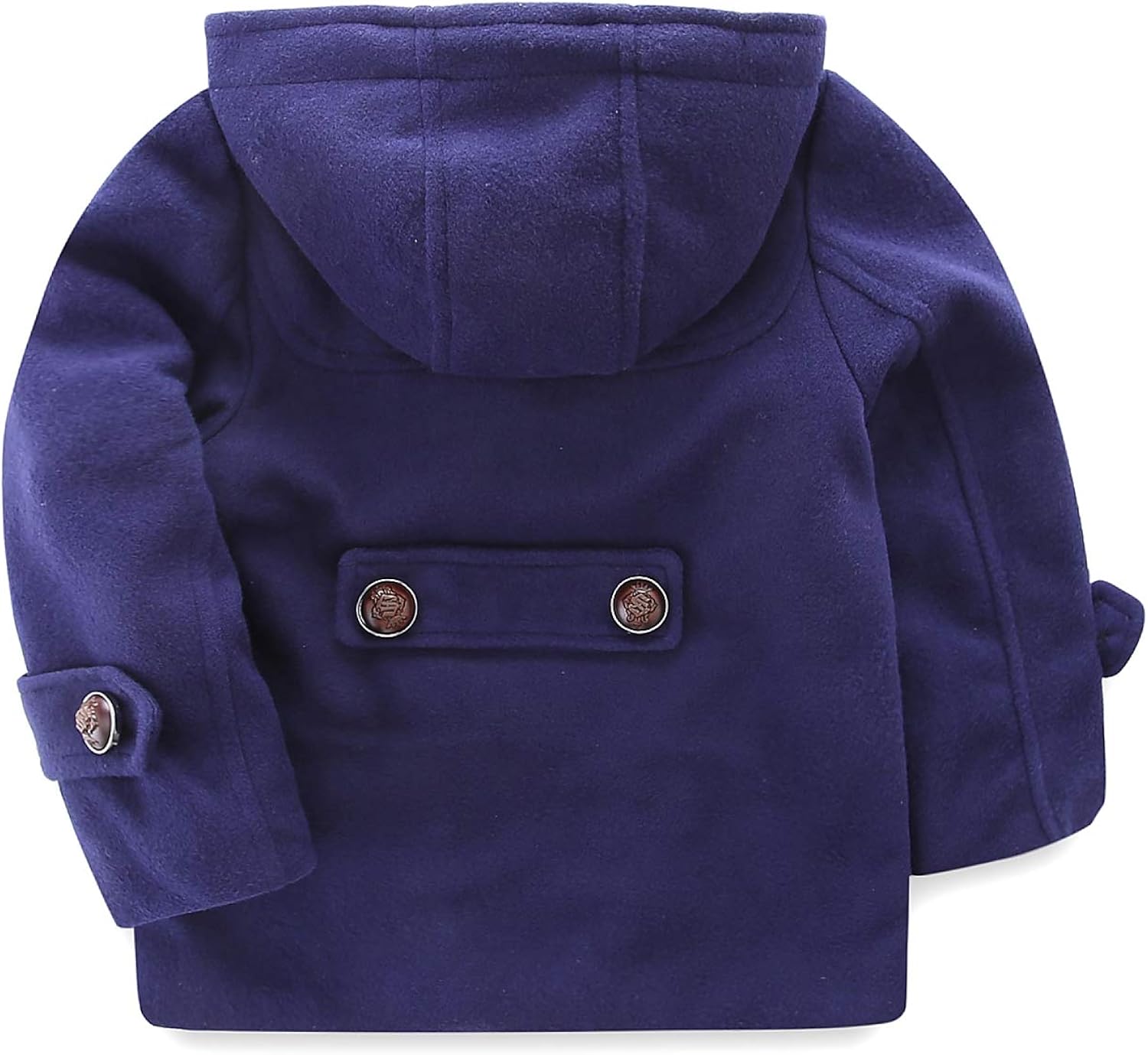 Mud Kingdom Boys Dress Coats with Hood Faux Wool Overcoat: Clothing