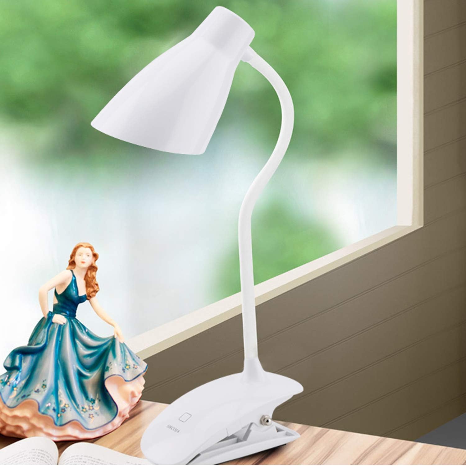 LED Clip on Light, Reading Light with 3Level Dimmer/Touch Switch for