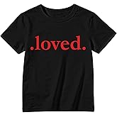 Valentine Day Girl Love Heart Shirt – Kids Valentine Day Cute Cat Short Sleeve Love Heart Boy Tee Top