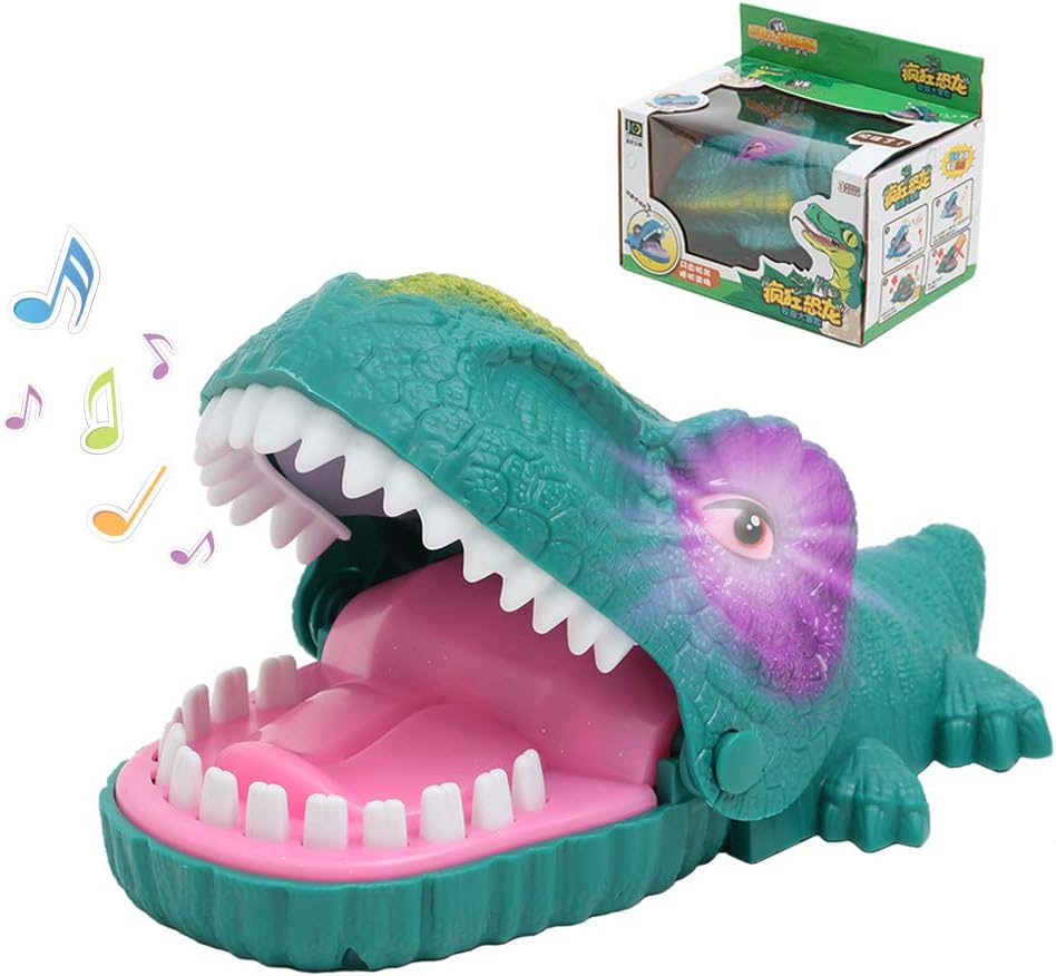 LESONG Dinosaur Toys for Kids, Dino Bite Finger Toy with Light Up Eyes & Sounds for Toddler & Adult, Perfect and Fun Party Game for Birthdays, Best Gift for Boy & Girl up 3, 4, 5 Years Old