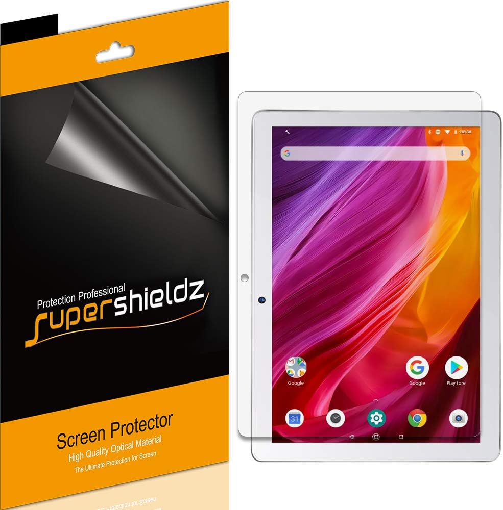 Supershieldz(3 Pack) Designed for Dragon Touch K10 and Notepad K10 Tablet 10.1 inch Screen Protector, High Definition Clear Shield (PET)