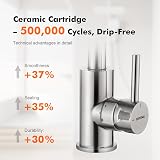 GRIFEMA Basin Mixer Tap 360° Swivel Stainless Steel Brushed Chrome G1002A view 5