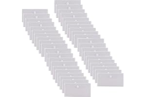 YESSART #10 Clear Plastic Envelopes 5 x 10 Money Receipt Bill Storage Holder 40 Pack Hook Loop Closure