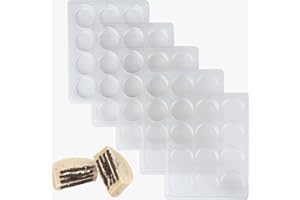 AIKEFOO Chocolate Covered Oreo Molds Biscuit Chocolate Mold, PET Plastic Mold-Oreo Mold Cylindrical Cylinder Candy Pudding.