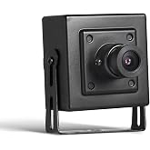 REVODATA 5MP POE Mini IP Camera, Built in Microphone, UltraHD Indoor Small Security Camera with Audio, 3.6mm Lens(75&deg; FOV), H.265/H.264, Smart Phone/PC App (I706-P-A)