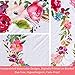 Baby Monthly Milestone Blanket Girl - Large 60''x40'' Floral Plush Fleece Photography Background Prop Newborn Soft Wrinkle-Free Flower Blanket Bonus Wreath Headband