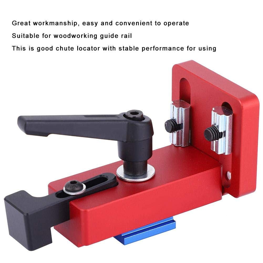 45 Type Miter Track Stop Chute Locator Aluminium Alloy Backing Connector Woodworking Guide Rail T-Slot T-Track Woodworking DIY Tool - Image 5