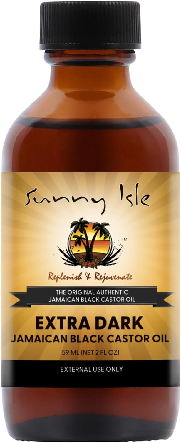 Sunny Isle Extra Dark Jamaican Black Castor Oil 2oz Natural Moisturizing Hair
