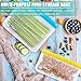 Reusable Food Storage Bags - 10 PCS BPA FREE Freezer Bags(2 Gallon Bags + 4 Reusable Sandwich Bags + 4 Reusable Snack Bags) LEAKPROOF Reusable Lunch Ziplock Bags for Food Travel Make-up Home