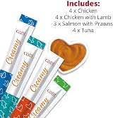Catit Creamy Variety Pack Lickable Cat Treats 15 x 10g Grain Free Salmon Tuna view 2