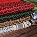 ChinFun 100% Cotton Keffiyeh Tactical Desert Scarf Military Arab Scarf Wrap Shemagh Light Red
