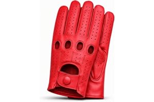 Riparo Genuine Leather Full-Finger Driving Gloves