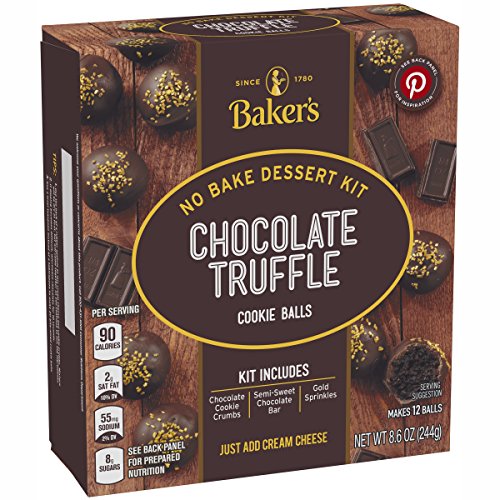 Baker's Chocolate Truffle Cookie Balls No Bake Dessert Kit, 8.6 oz