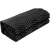 VEVOR Sound Dampening Blanket, 96" x 80", Extra Large Studio Grommeted Blanket with Grommets, Light Blocker for Door Acoustic Noise Blocking Blanket Studio Sound Absorption Sheet, Black