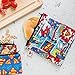 Bumkins Reusable Sandwich and Snack Bags, for Kids School Lunch and for Adults Portion, Washable Fabric, Waterproof Cloth Zip Bag, Travel Pouch, Food-Safe Storage, Large, DC Comics Superman