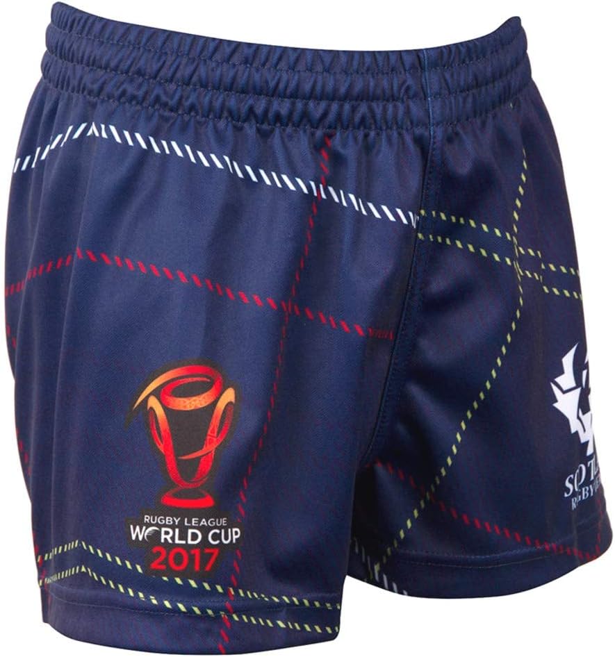 BLK Scotland Rugby League World Cup 2017 Mens On Field Tartan Shorts
