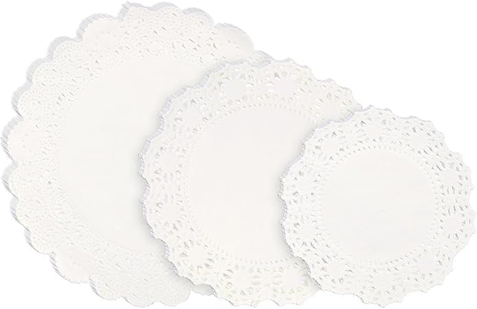 Amazon Com Lace Doilies Paper 150 Piece Round Decorative Paper