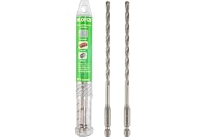 HLOFIZI 3/16" x 6" Masonry Drill Bits 3/16 inch Concrete Drill Bits Carbide Tipped Hammer Drill Bit, for Cement, Brick, Stone, 2 Pack, Hex Shank