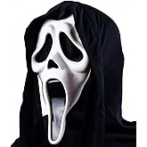 HMPBS Halloween Mask Natural Latex Scary Skull Mask Horror Full Head Masque Halloween Party Costume Cosplay Props (B)