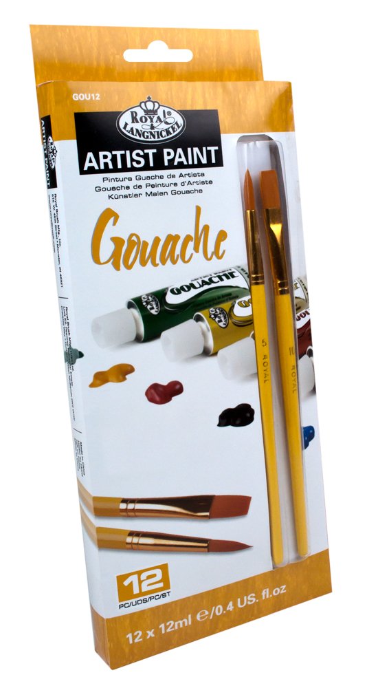 Royal & Langnickel 12ml Assorted Gouache Paints (Pack of 12)