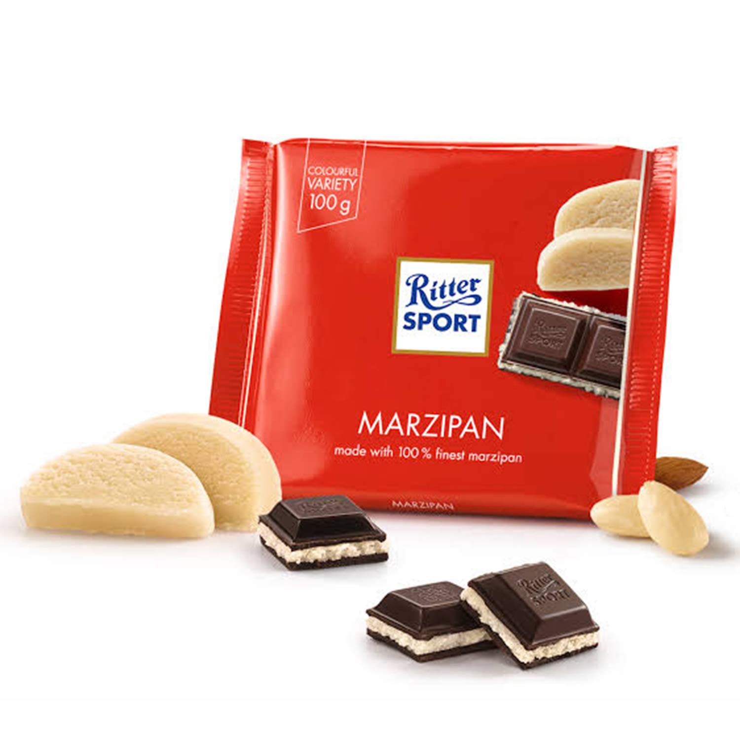 Ritter Sport Marzipan 100 G Pack Of 8 Amazon De Lebensmittel Getranke