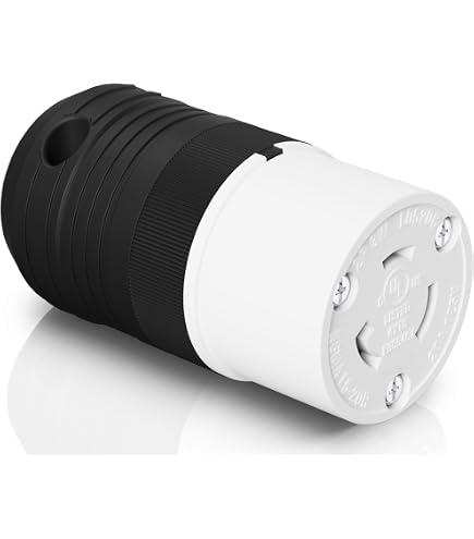 Journeyman-Pro 2311 NEMA L5-20P Locking Male Plug – 20 Amp, 125V, 2500W, Industrial Grade, Twist-Lock Generator Connector