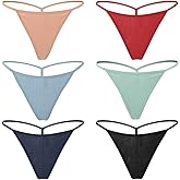 Closecret Cotton G-string, Women Panties Simple Thongs Lightweight Multi-Pack G-string&T-back