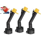 3 Pcs Fuel Gas Can Jug Spouts Nozzles &amp; Rings &amp; Caps for Blitz 900302 900092 900094 Old Style Easy to Install and Use for Fuel, Diesel, Kerosene, Gas, Water and 1-5 Gal Can