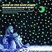 Glow in the Dark Stars ,200 Count Luminous Stars Bonus Moon Stickers for Starry Sky, Perfect for Kids Bedding Room , Bright and Realistic Glowing Stars by WEfun