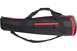 BONKZEBU Adjustable Shoulder Strap Monopod Hand Bag with Foam Padding for DS-75 Easy Opening and Closing Nylon Cloth Black 29