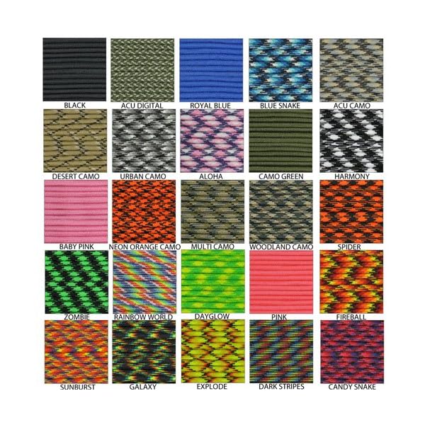 Parachute-Cord-Nylon-7-Strand-550lb-Tested-US-MADE-100