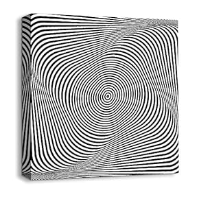 Canvas Wall Art - Abstract Visual Illusion - Giclee Painting Wall Art for Bedroom Living Room Home Decoration - 12x12 inches