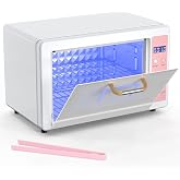 Yofuly 10L Large Capacity Hot Air Cabinet for Nail Tools | Storage Organizer with Shelves, Dryer &amp; Warmer for Salon, Spa, Esthetician, Home Use &ndash; Pink, Durable Aluminum Alloy