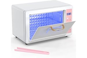 Yofuly Sterilizer for Esthetician, 10L Large Sterilizer for Nail Tools, Multi-Functional Nail Cleaner Box, Large Capacity Cleaning Cabinet for Home Use, Barbers, Beauty Salons, and Spas