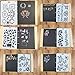 LOKIPA Plastic Stencils Templates Set for Airbrush Painting and Crafts, Set of 24