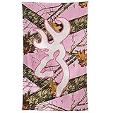 Spg Accessories BGT4055 Browning Beach Towel, Pink Camo & White