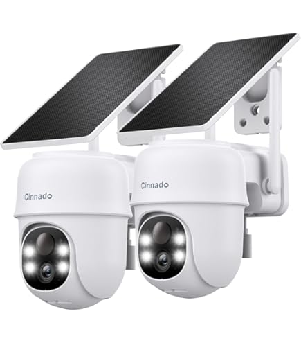 Amazon.com : COOAU Solar Security Cameras Wireless Outdoor, 2 Cam