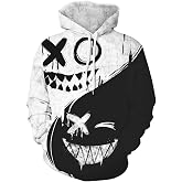 Chaos World Men's Novelty Hoodie Long Sleeves 3D Funny Graphic Print Sweatshirt Pullover
