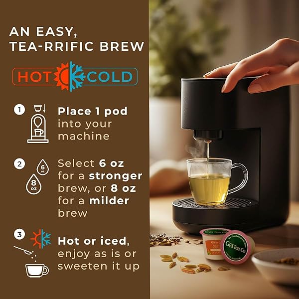 GYA TEA CO FENNEL HERBAL TEA POD (16 CT) – DECAF WELLNESS TEA FOR GOOD NIGHT’S REST OF BLOATING & DIGESTION