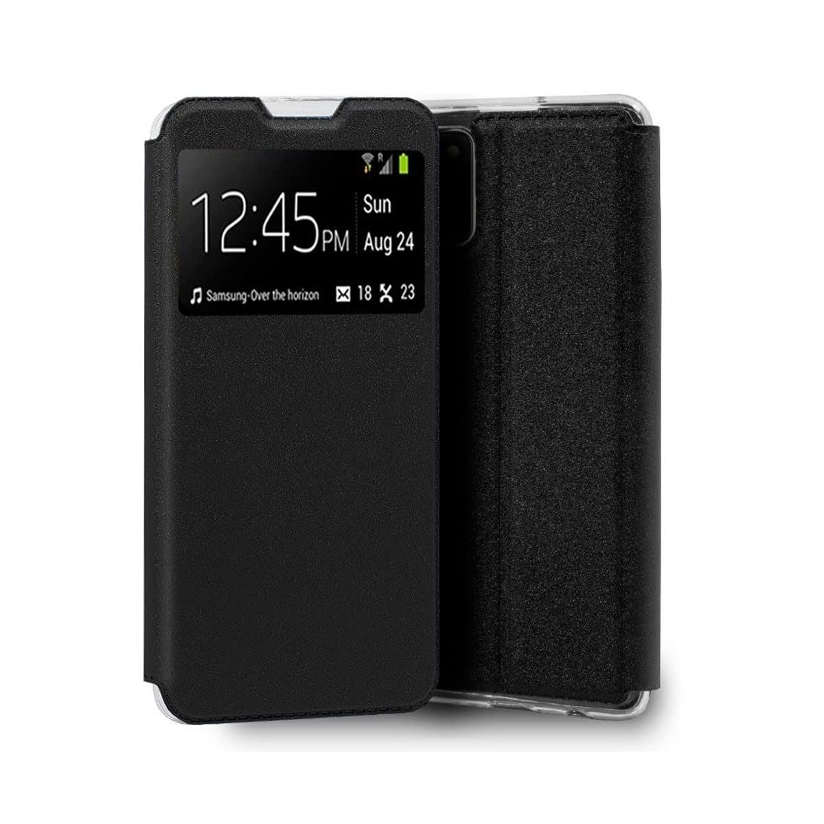 Cool Flip Cover Case for Xiaomi Redmi Note 10 Pro Smooth Black