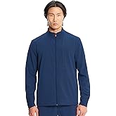 Cherokee Infinity Mens Zip Front Scrub Jacket, Rib-Knit Collar, 3 Pockets, Zipper Chest Pocket – IN350A